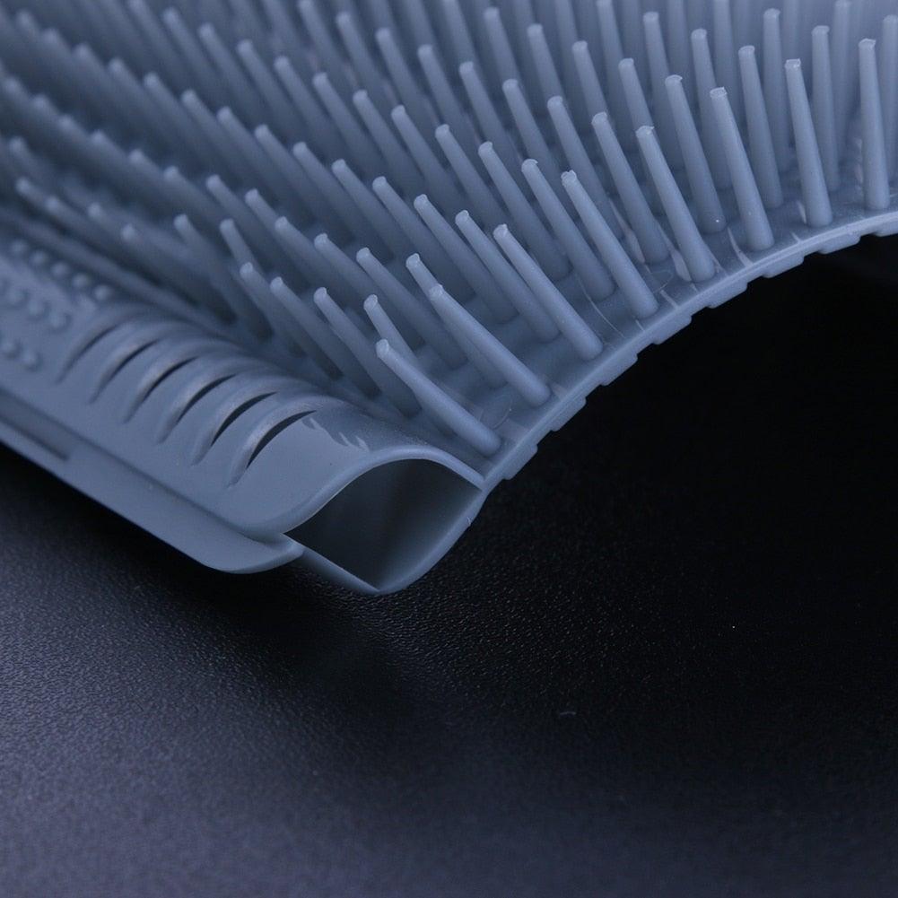 Cat Scratcher Corner Pet Brush Comb Play Cat Toy Plastic Scratch Bristles Arch Massager  Self Groomer with Catnip Pouch Cat Wall Corner Massage Groomer Cat Self Grooming Brush