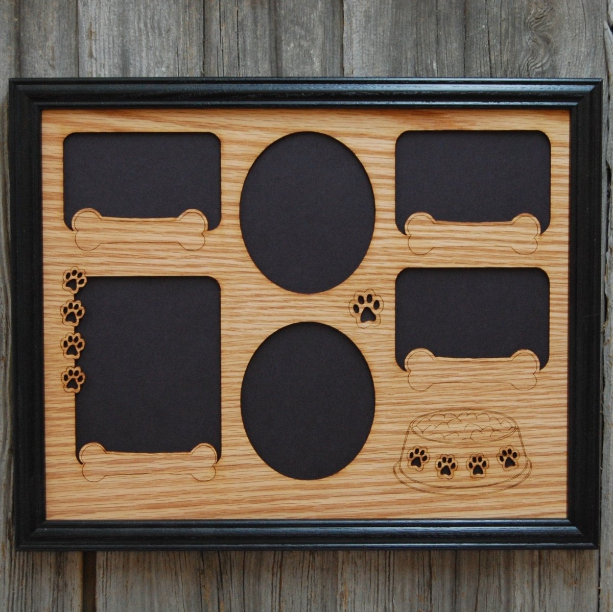 Dog Bowl & Bones Picture Frame  11"x14"