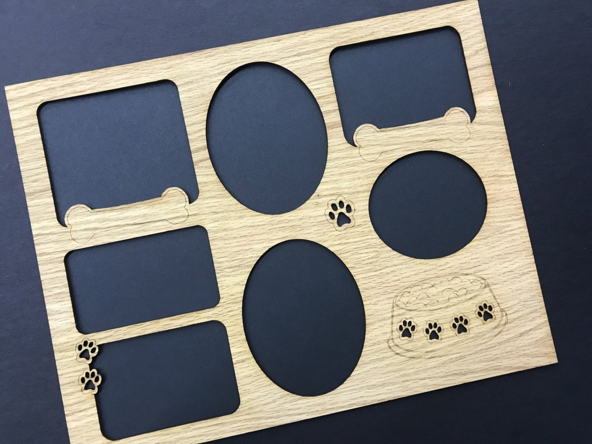 Dog Bowl & Bones Picture Frame  11"x14"